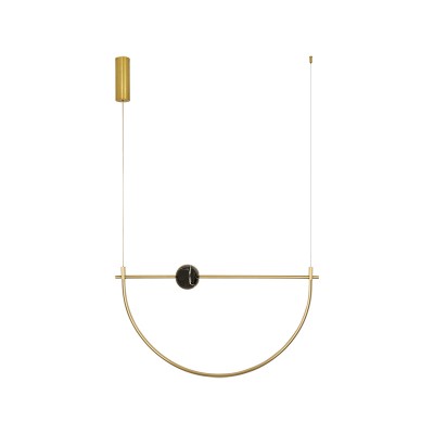 ΚΡΕΜΑΣΤΟ ΦΩΤΙΣΤΙΚΟ BRUSHED GOLD & GREEN MARBLE L:97cm 32W