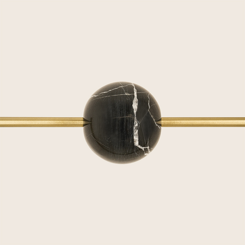 ΚΡΕΜΑΣΤΟ ΦΩΤΙΣΤΙΚΟ BRUSHED GOLD & GREEN MARBLE L:97cm 32W