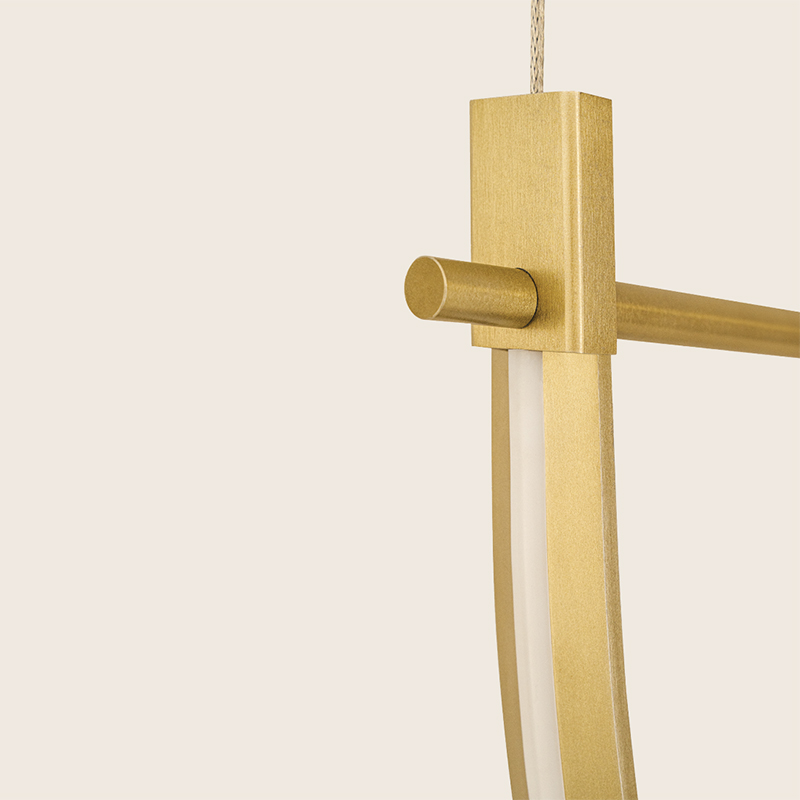 ΚΡΕΜΑΣΤΟ ΦΩΤΙΣΤΙΚΟ BRUSHED GOLD & GREEN MARBLE L:97cm 32W