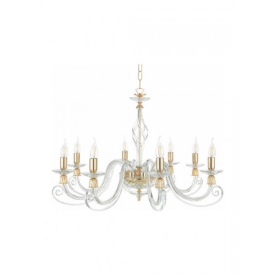 ΚΡΕΜΑΣΤΟ 8/ΦΩΤΟ HANDMADE BLOWN GLASS WITH GOLD FINISH  D 84 CM
