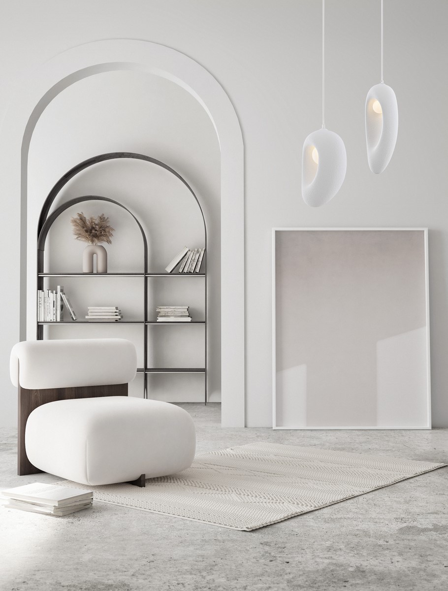 ΚΡΕΜΑΣΤΟ ΜΟΝΟΦΩΤΟ Sandy White Polyurethane & Resin