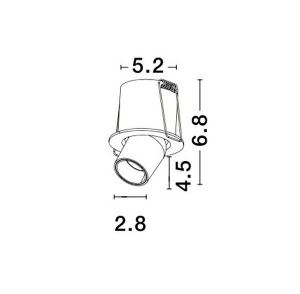 ΧΩΝΕΥΤΟ SPOT  White Aluminium Adjustable Rotating
