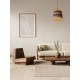 Boho ΚΡΕΜΑΣΤΟ ΦΩΤΙΣΤΙΚΟ Natural, Blue & Black Rope Sandy Black Steel Base 