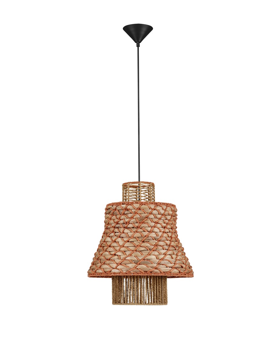 ΒΟΗΟ ΚΡΕΜΑΣΤΟ ΦΩΤΙΣΤΙΚΟ Orange Rope Sandy Black Steel Base