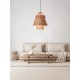 ΒΟΗΟ ΚΡΕΜΑΣΤΟ ΦΩΤΙΣΤΙΚΟ Orange Rope Sandy Black Steel Base