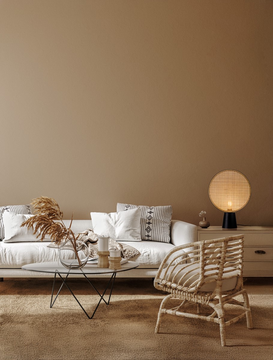 RATTAN ΕΠΙΤΡΕΠΕΖΙΟ ΦΩΤΙΣΤΙΚΟ ΜΕ ΜΕΤΑΛΛΙΚΗ ΒΑΣΗ