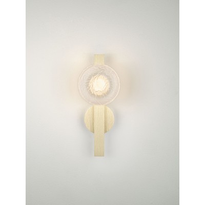 ΦΩΤΙΣΤΙΚΟ ΤΟΙΧΟΥ LED BRASS GOLD H:40.5cm