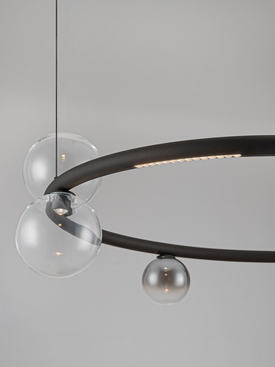 ΚΥΚΛΙΚΟ ΦΩΤΙΣΤΙΚΟ LED ΜΕ FUME ΓΥΑΛΙ D:75cm