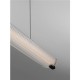 ΚΡΕΜΑΣΤΟ ΓΡΑΜΜΙΚΟ ΦΩΤΙΣΤΙΚΟ L:87cm Matt Black Metal & Clear Glass