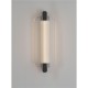LED ΑΠΛΙΚΑ ΤΟΙΧΟΥ Matt Black Metal & Clear Glass H:40,5cm