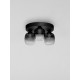 ΦΩΤΙΣΤΙΚΟ ΟΡΟΦΗΣ Triac Dimmable Sandy Black Steel & Smoke Glass 2