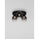 ΦΩΤΙΣΤΙΚΟ ΟΡΟΦΗΣ Triac Dimmable Sandy Black Steel & Smoke Glass 2