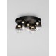 ΦΩΤΙΣΤΘΙΚΟ ΟΡΟΦΗΣ Triac Dimmable Sandy Black Steel & Smoke Glass