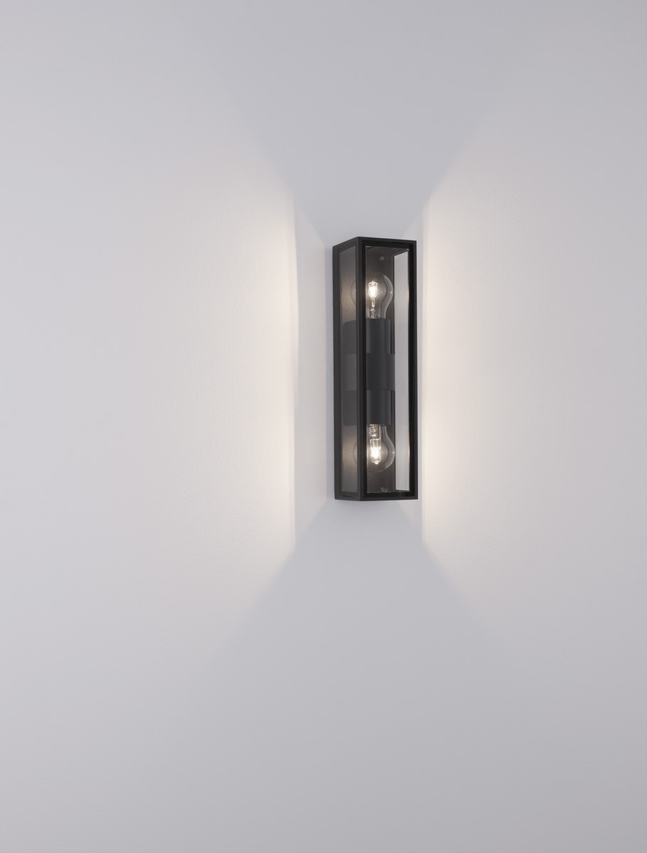 ΑΠΛΙΚΑ ΤΟΙΧΟΥ  Anthracite  Clear Glass IP54