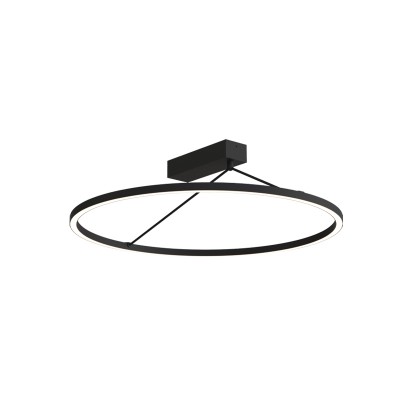 LED ΦΩΤΙΣΤΙΚΟ ΟΡΟΦΟΦΗΣ 42W 3000K ΣΑΓΡΕ ΜΑΥΡΟ