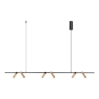 ΚΡΕΜΑΣΤΟ ΓΡΑΜΜΙΚΟ ΦΩΤΙΣΤΙΚΟ ΡΑΓΑ  SANDY BLACK-BRUSHED GOLD MOVABLE SPOTS