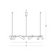 PENDANT LED LIGHT 29W 3000K SANDY BLACK MOVABLE SPOTS