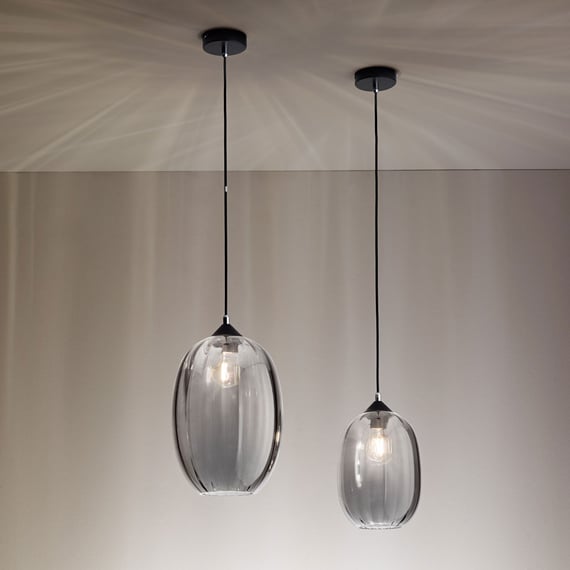ΚΡΕΜΑΣΤΟ ΜΟΝΟΦΩΤΟ FUME BLOWN GLASS ITALY