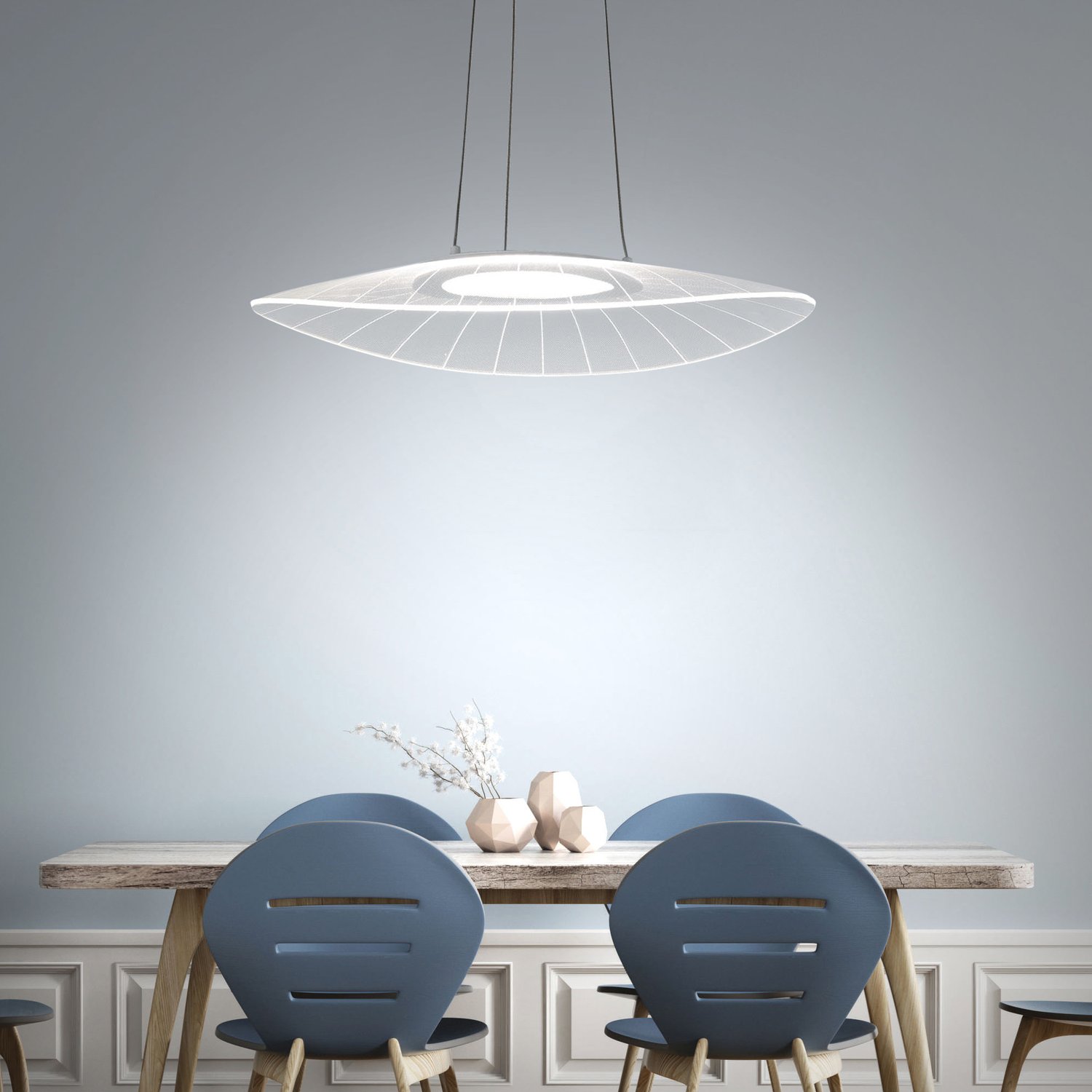 ΚΡΕΜΑΣΤΟ ΦΩΤΙΣΤΙΚΟ LED METHACRYLATE ΛΕΥΚΟ 40W ITALY