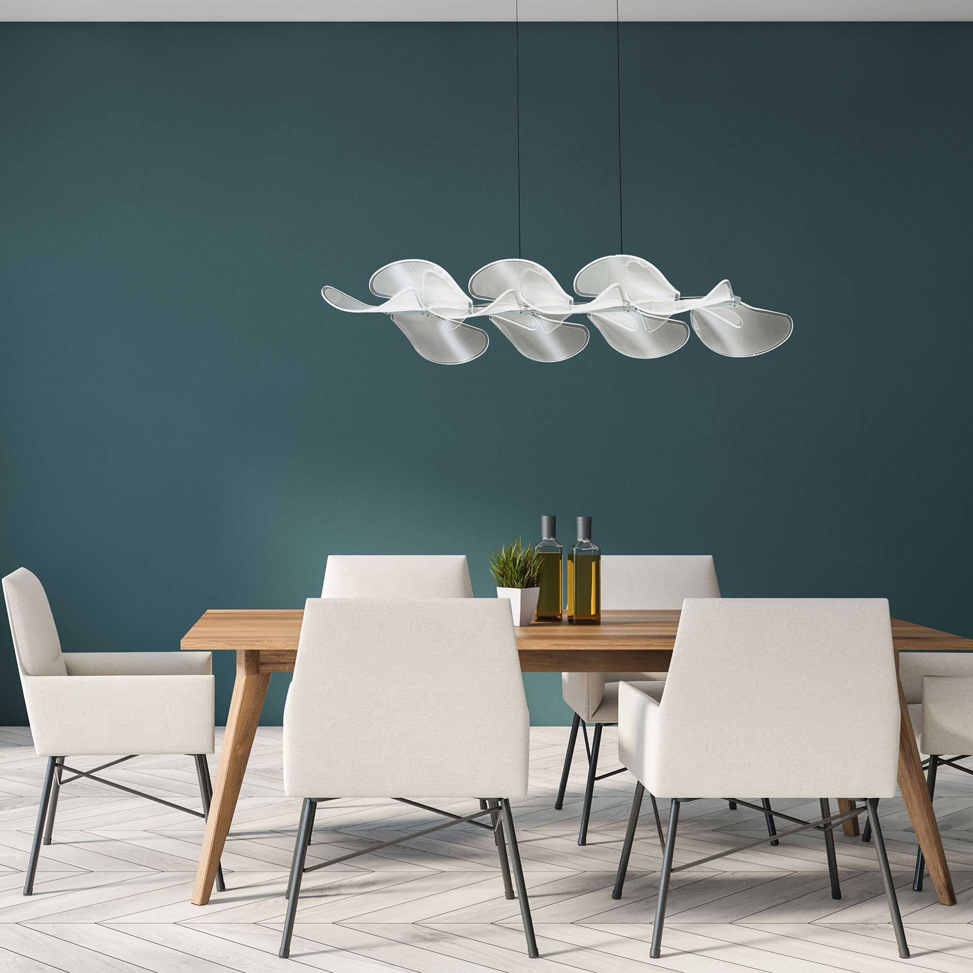 ΚΡΕΜΑΣΤΟ ΦΩΤΙΣΤΙΚΟ LED ΛΕΥΚΟ ΑΚΡΥΛΙΚΟ L:78cm ITALY