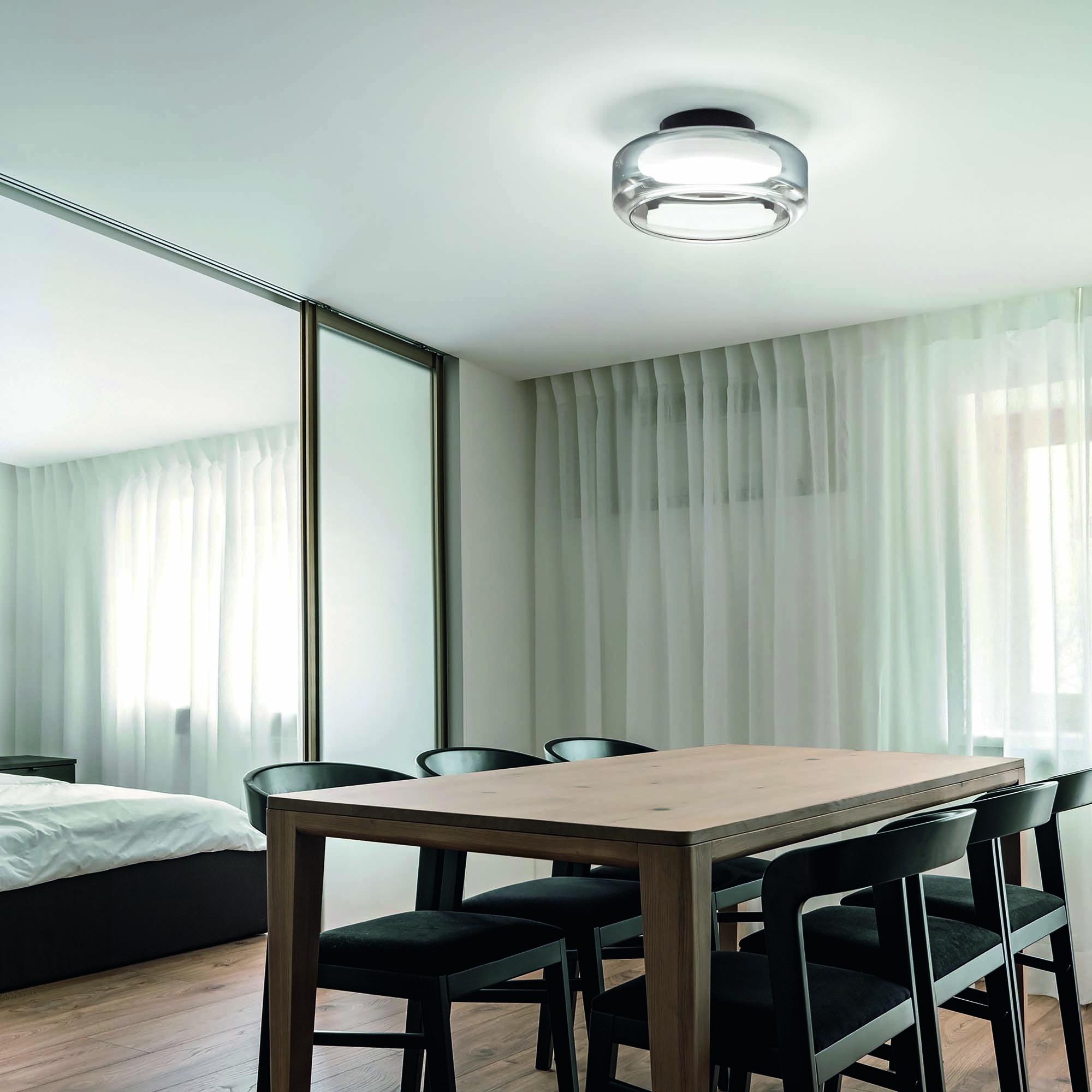 ΦΩΤΙΣΤΙΚΟ ΟΡΟΦΗΣ Matt varnished metal frame.Double glass diffuser 