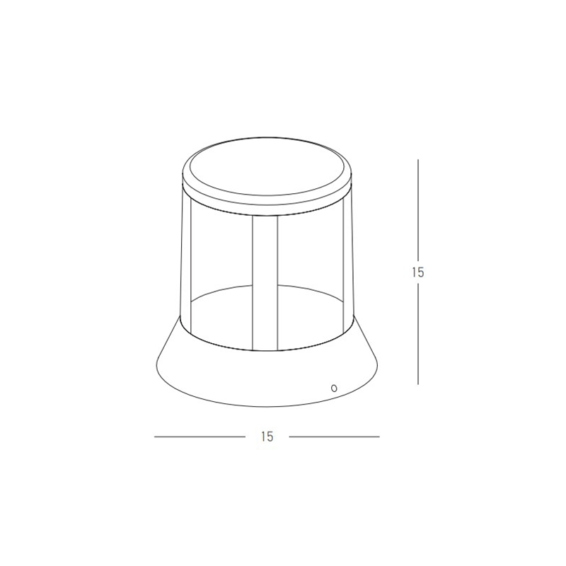 OUTDOOR FLOOR LIGHT LED 8W 3000K ALUMINIUM GRAPHITE
