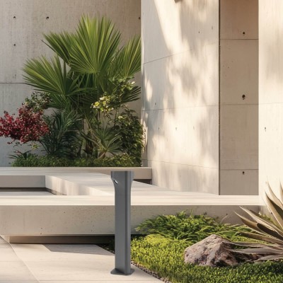 OUTDOOR FLOOR LIGHT LED 11W 3000K ALUMINIUM GRAPHITE