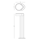 OUTDOOR FLOOR LIGHT LED 13W 3000K ALUMINIUM GRAPHITE