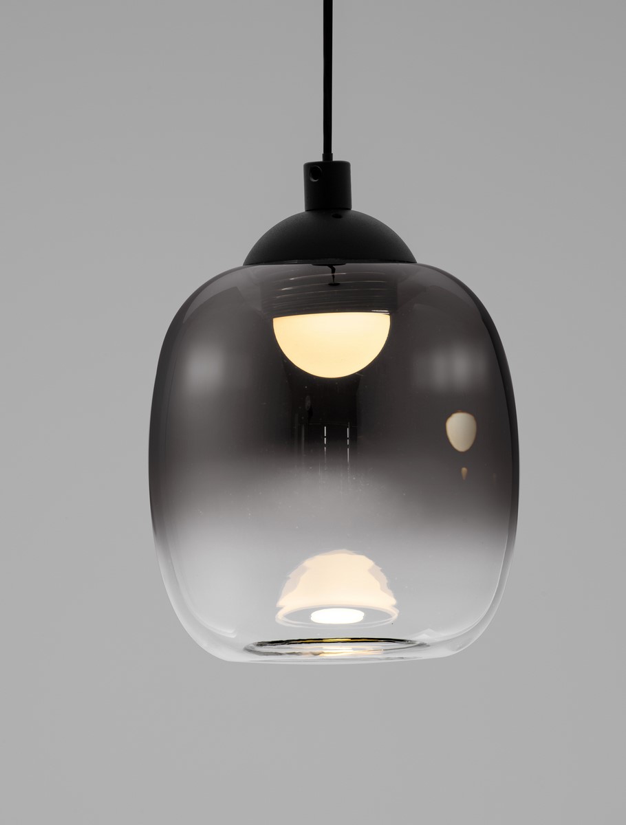 ΚΡΕΜΑΣΤΟ ΦΩΤΙΣΤΙΚΟ Sandy Black Steel & Smoke Glass