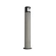 OUTDOOR BOLLARD LED LIGHT 10W 3000K NATURAL CONCRETE- BLACK METAL - PC DIFFUSER IP65