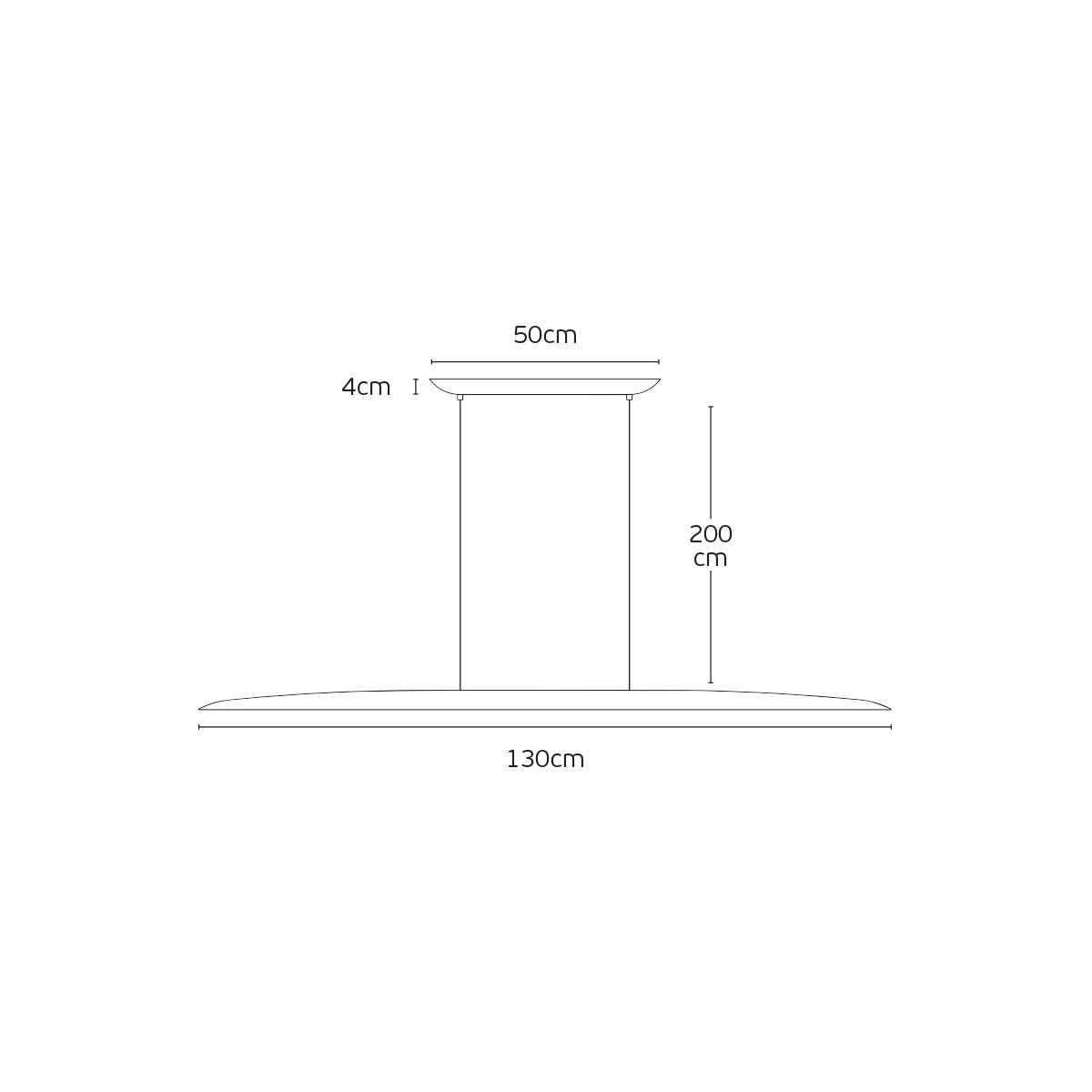 Φωτιστικό 150cm LED κρεμαστό Φυσικό ξύλο
