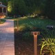 OUTDOOR BOLLARD LED LIGHT 12W 2200K-4000K DARK BROWN ALUMINIUM IP65