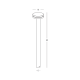 OUTDOOR BOLLARD LED LIGHT 12W 2200K-4000K DARK BROWN ALUMINIUM IP65