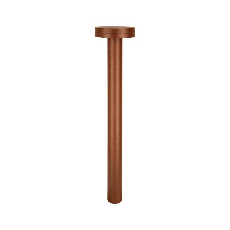 OUTDOOR BOLLARD LED LIGHT 12W 2200K-4000K DARK BROWN ALUMINIUM IP65
