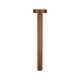 OUTDOOR BOLLARD LED LIGHT 12W 2200K-4000K DARK BROWN ALUMINIUM IP65
