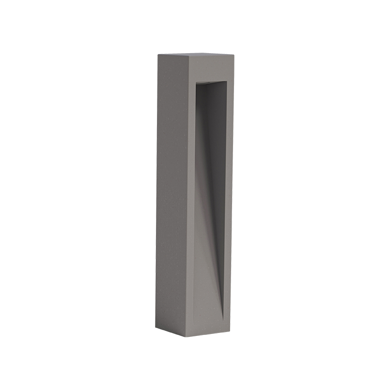 OUTDOOR BOLLARD LED LIGHT 9W 3000K CONCRETE- METAL - GLASS IP65