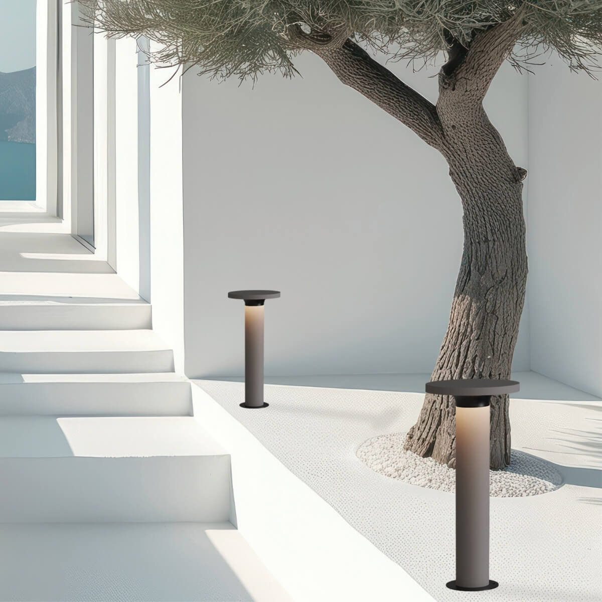 BOLLARD LED LIGHT 11W 3000K CONCRETE- META