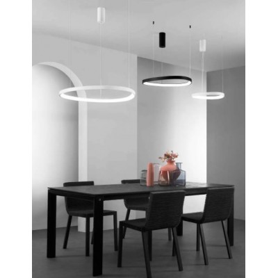 ΚΡΕΜΑΣΤΟ ΦΩΤΙΣΤΙΚΟ LED ΜΑΥΡΟ D:65cm ITALY