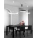 ΚΡΕΜΑΣΤΟ ΦΩΤΙΣΤΙΚΟ LED ΜΑΥΡΟ D:65cm ITALY