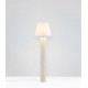 ΕΠΙΔΑΠΕΔΙΟ ΦΩΤΙΣΤΙΚΟ White Scallop Stone Casting & Fabric Shade H:150cm