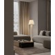 ΕΠΙΔΑΠΕΔΙΟ ΦΩΤΙΣΤΙΚΟ White Scallop Stone Casting & Fabric Shade H:150cm