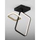 ΦΩΤΙΣΤΙΚΟ ΟΡΟΦΗΣ Triac Dimmable Sandy Black & Gold Steel & Aluminium