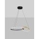 ΚΡΕΜΑΣΤΟ ΦΩΤΙΣΤΙΚΟ Triac Dimmable Sandy Black & Gold Steel & Aluminium