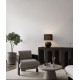 ΕΠΙΤΡΑΠΕΖΙΟ ΦΩΤΙΣΤΙΚΟ Rough Matt Black Papier-Mâché & Fabric Shade H:58,6cm