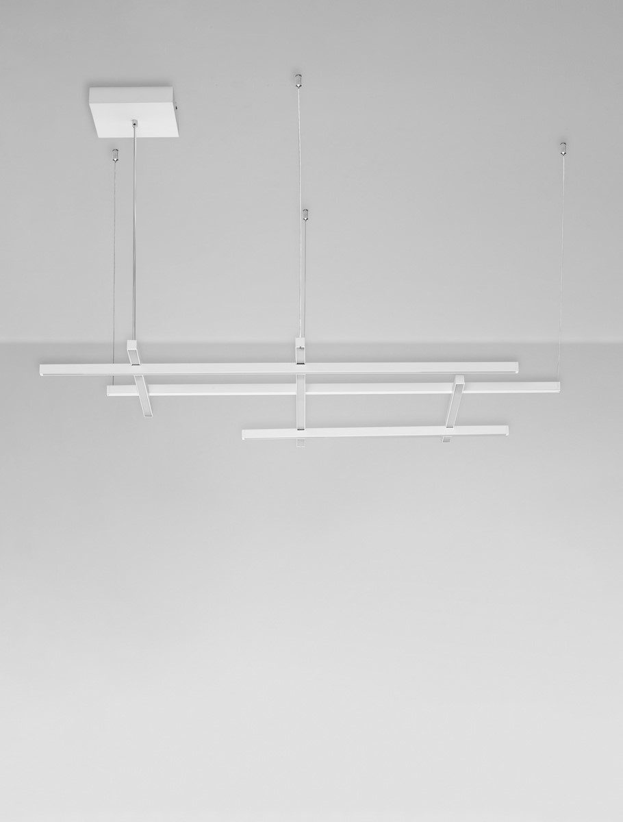 ΚΡΕΜΑΣΤΟ ΦΩΤΙΣΤΙΚΟ Triac Dimmable Sandy White Aluminium & Acrylic  