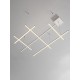 ΚΡΕΜΑΣΤΟ ΦΩΤΙΣΤΙΚΟ Triac Dimmable Sandy White Aluminium & Acrylic  
