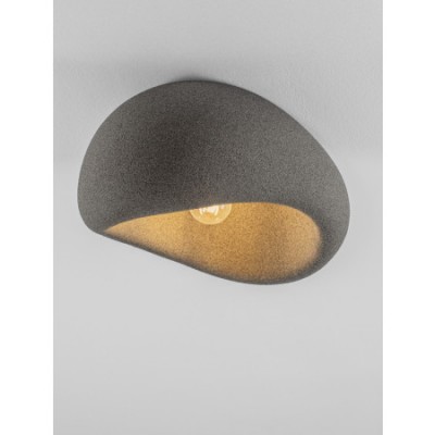 ΦΩΤΙΣΤΙΚΟ ΟΡΟΦΗΣ  Stone Gray Polyurethane & Resin D:40cm 