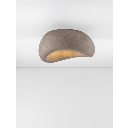 ΦΩΤΙΣΤΙΚΟ ΟΡΟΦΗΣ D:50cm Stone Brown Polyurethane & Resin