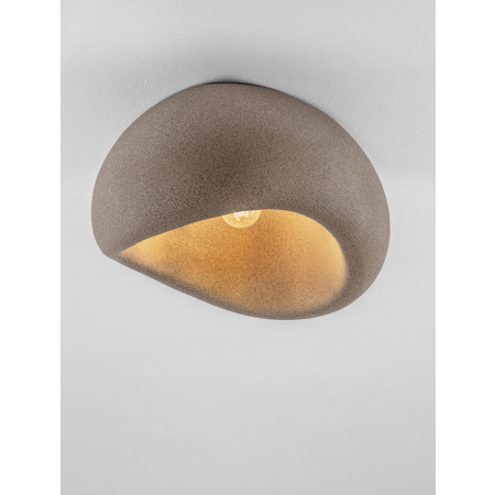 ΦΩΤΙΣΤΙΚΟ ΟΡΟΦΗΣ D:50cm Stone Brown Polyurethane & Resin
