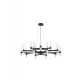 ΚΡΕΜΑΣΤΟ ΦΩΤΙΣΤΙΚΟ LED Matt Black Metal Clear & Frost Glass